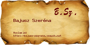Bajusz Szeréna névjegykártya